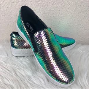 michael kors iridescent sneakers